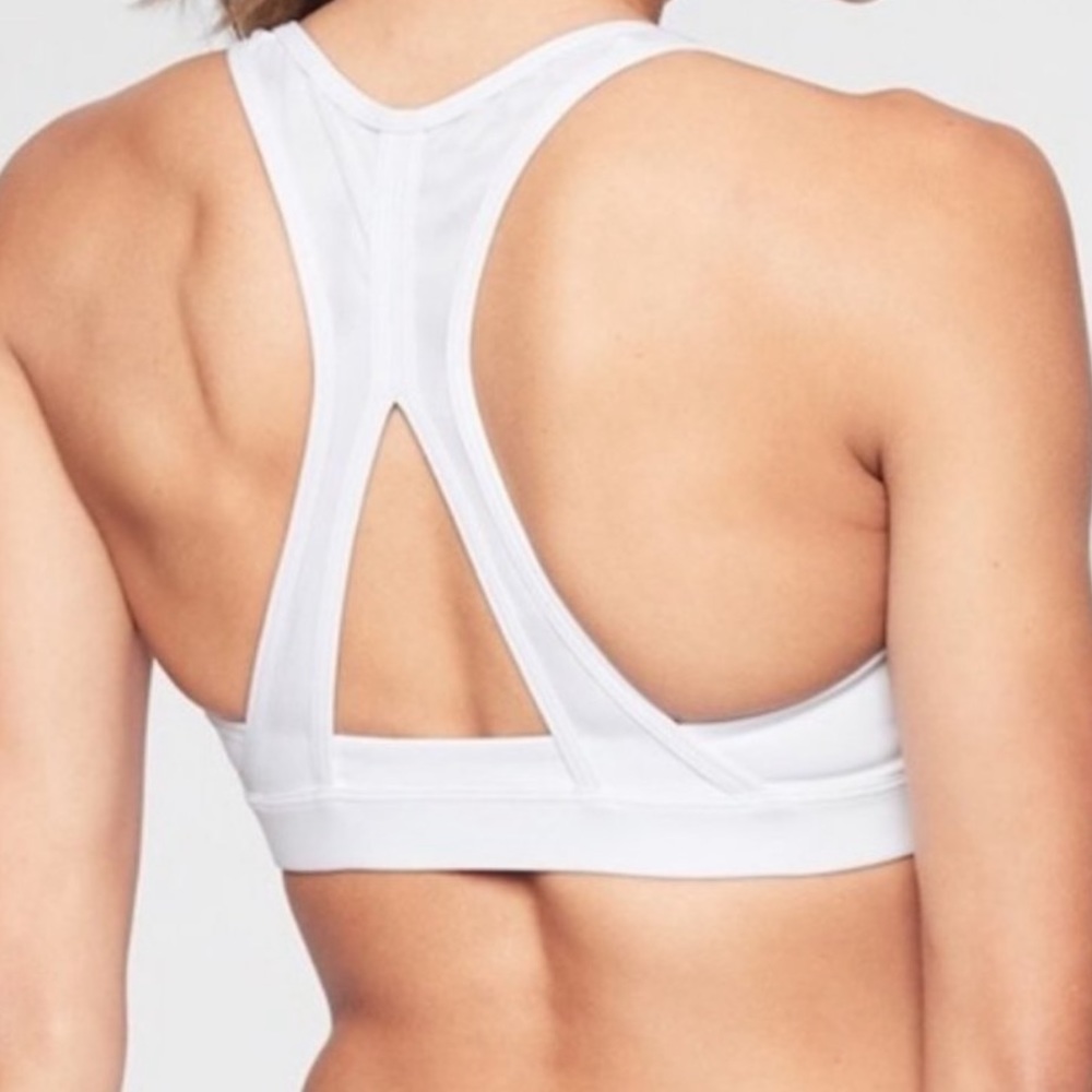 Athleta White Contender Sports Bra Size S